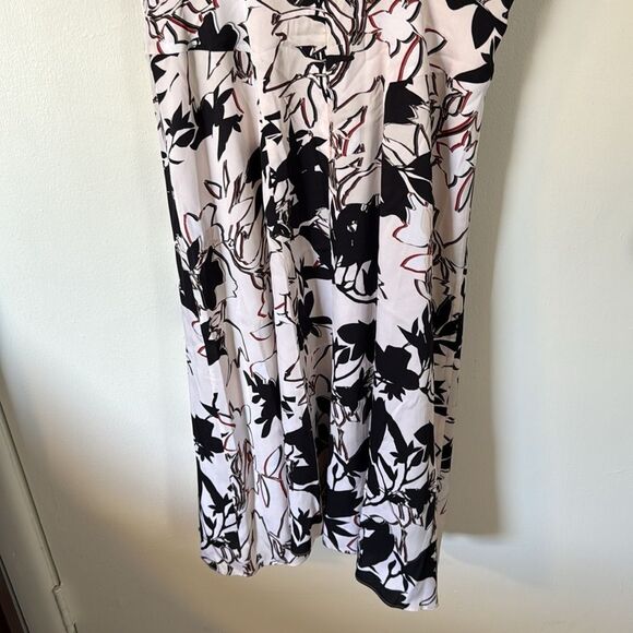 Classiquesβ Entier Silk Floral Wrap Dress 12 Sleeveless Lined - Picture 7 of 11